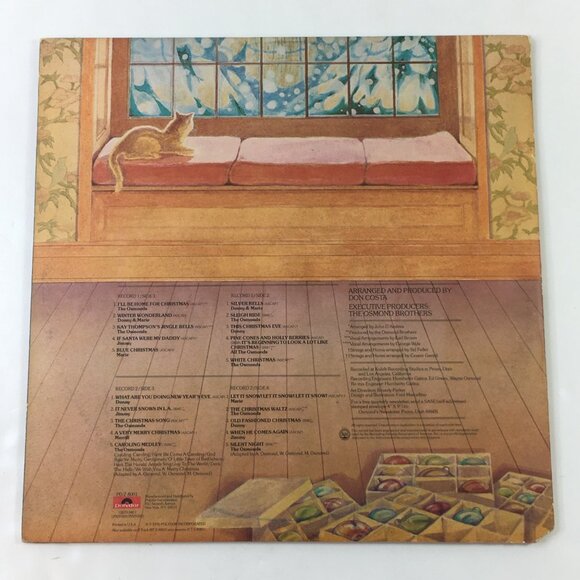 The Osmonds Christmas Album Vinyl Two Records 20 Holiday Songs By Polydor Kolob - Picture 2 of 13